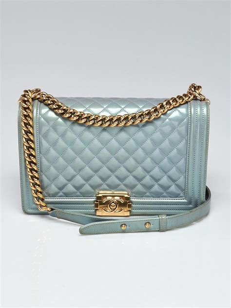 blue chanel boy bag bloggers outfits|chanel boy small quilted bag.